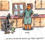 ...und Darth, ich habe die Kennobis zum Kaffee eingeladen.